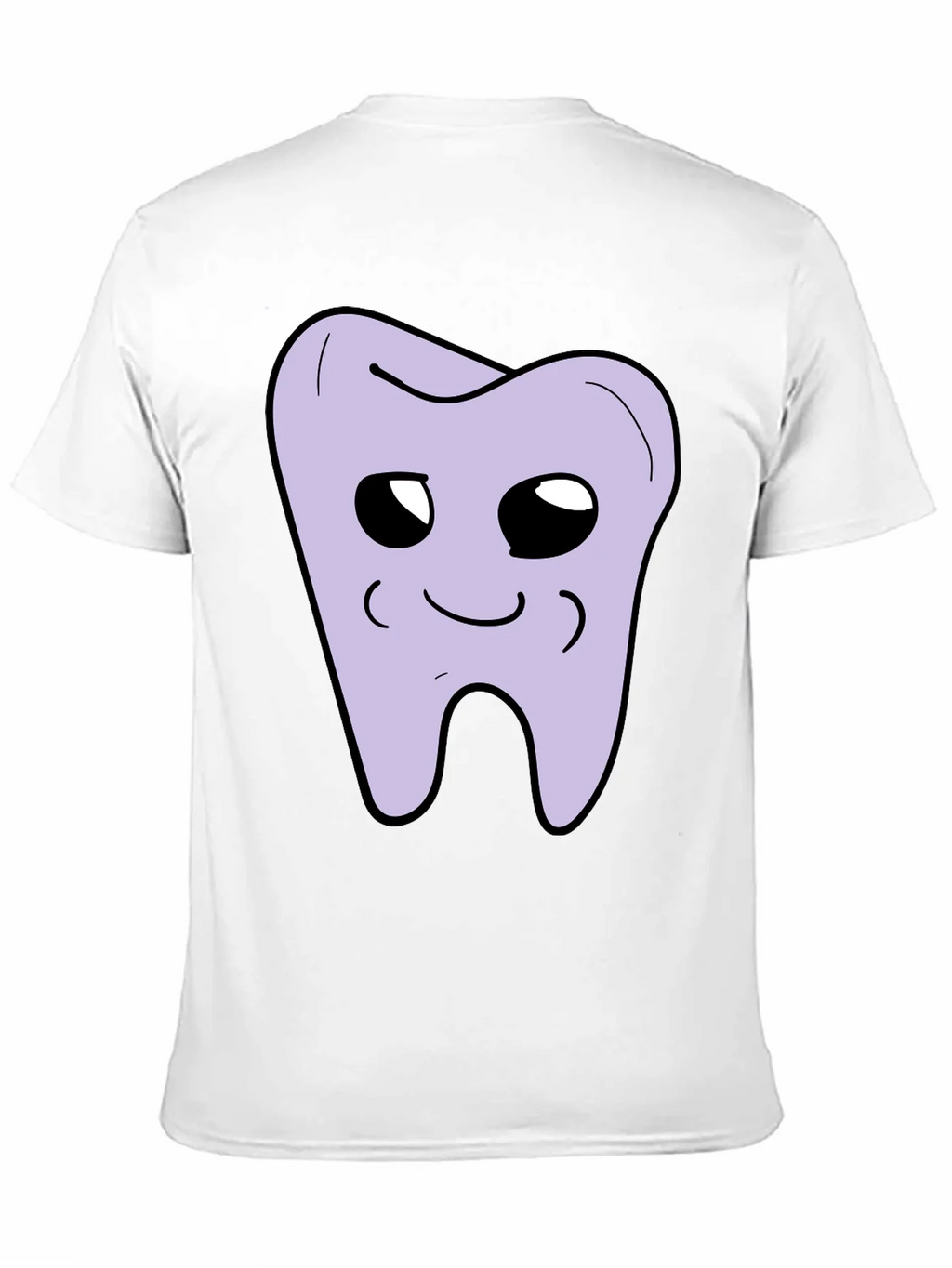 Cute Tooth Graphic Black T-Shirt product image 9