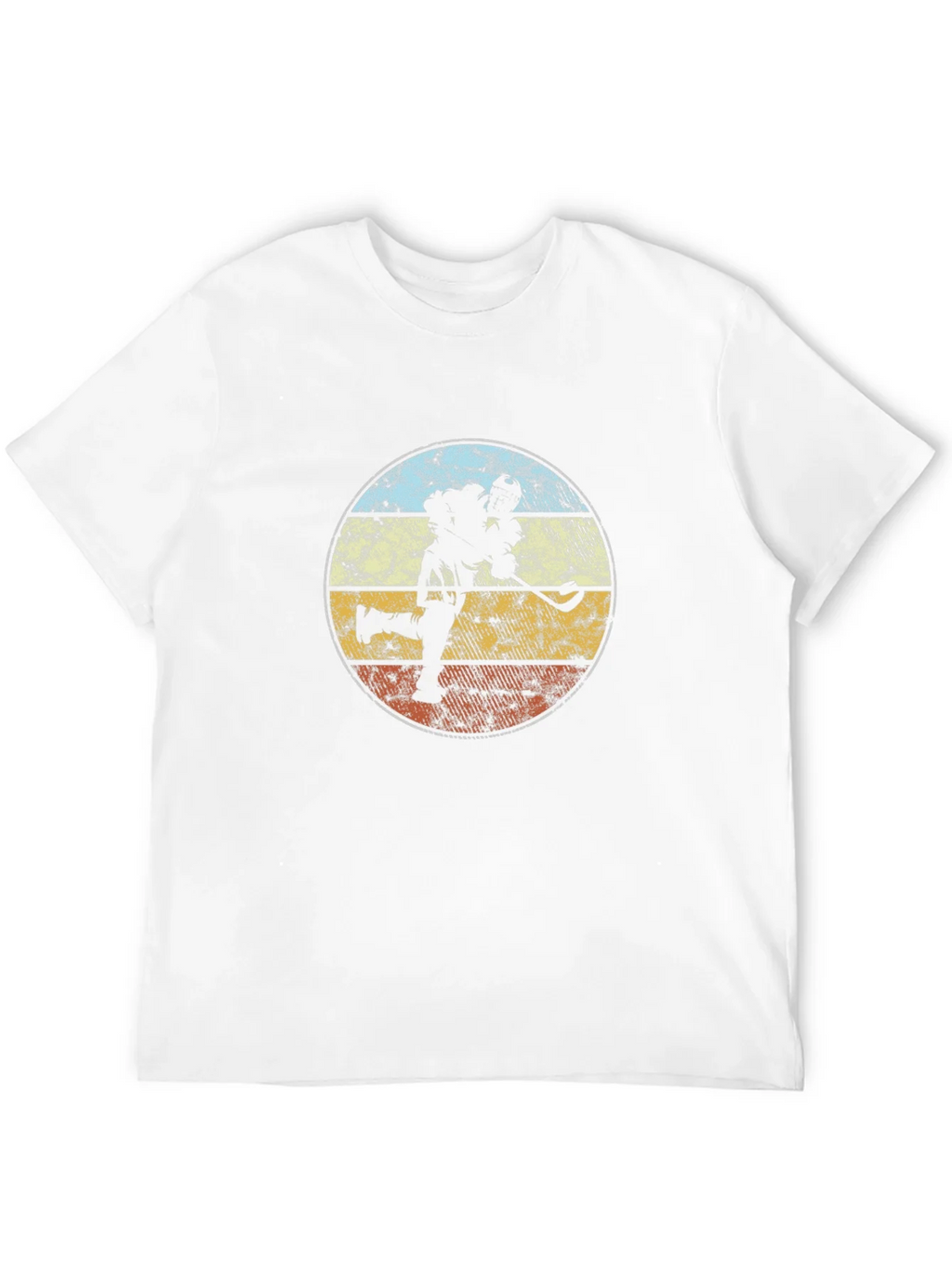 Lacrosse Player Retro Graphic T-Shirt product image 11