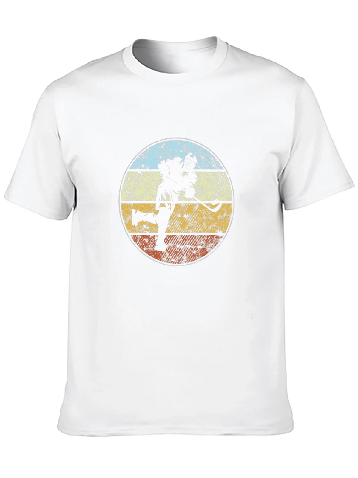 Lacrosse Player Retro Graphic T-Shirt product image 9
