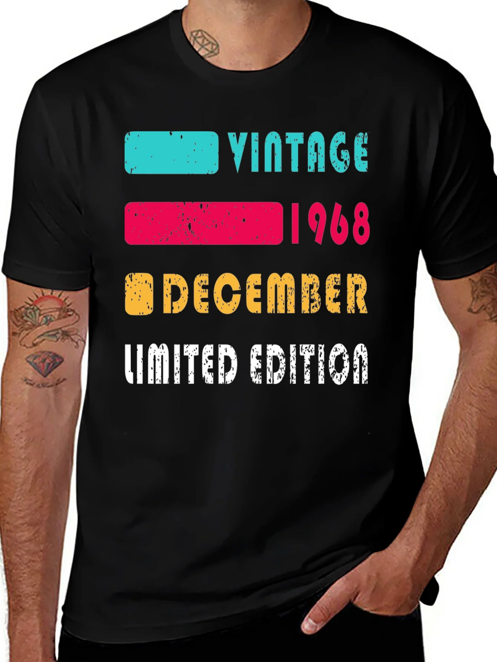 Vintage 1968 December Limited Edition T-Shirt product image 1