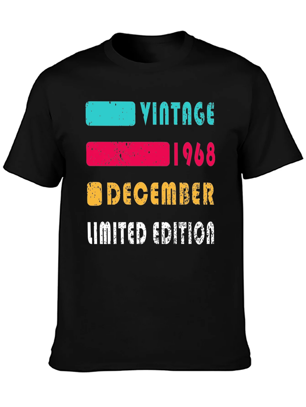 Vintage 1968 December Limited Edition T-Shirt product image 3