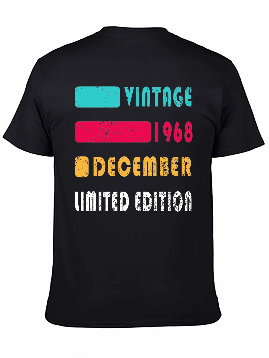 Vintage 1968 December Limited Edition T-Shirt product image 4