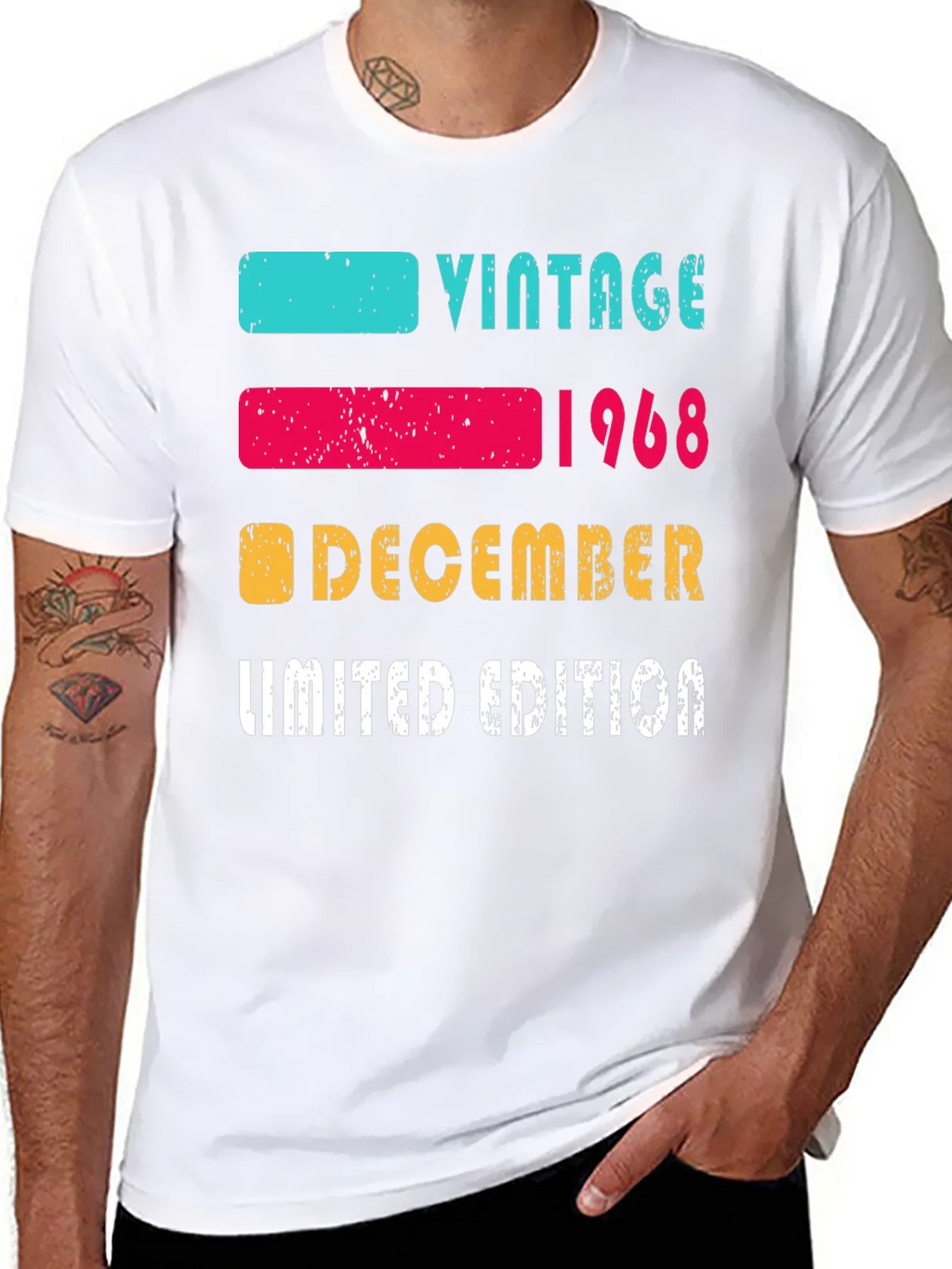 Vintage 1968 December Limited Edition T-Shirt product image 7