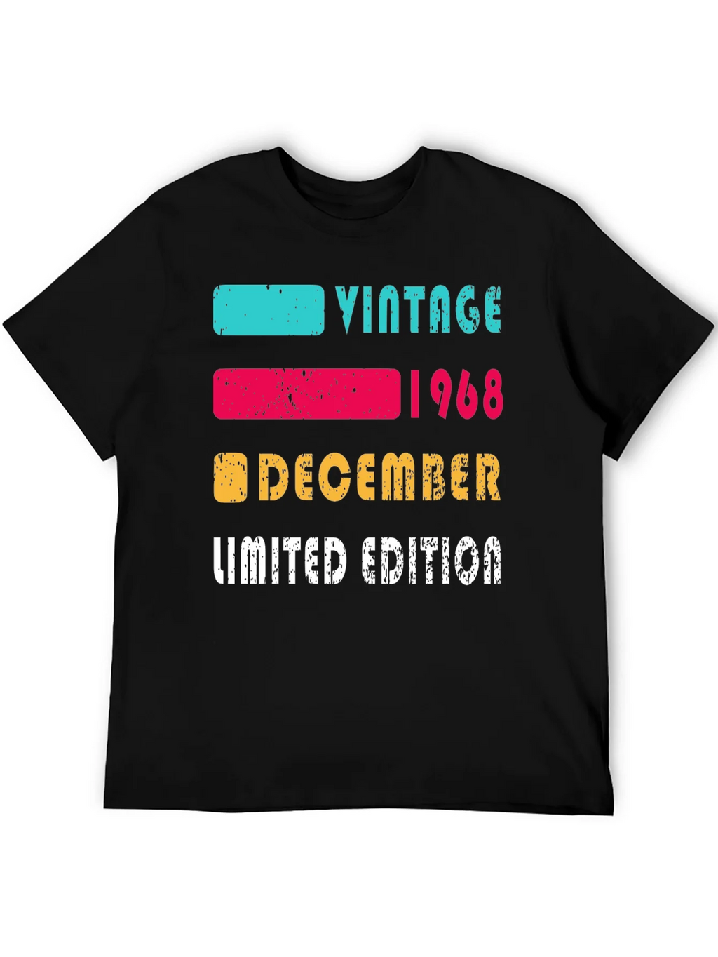 Vintage 1968 December Limited Edition T-Shirt product image 5