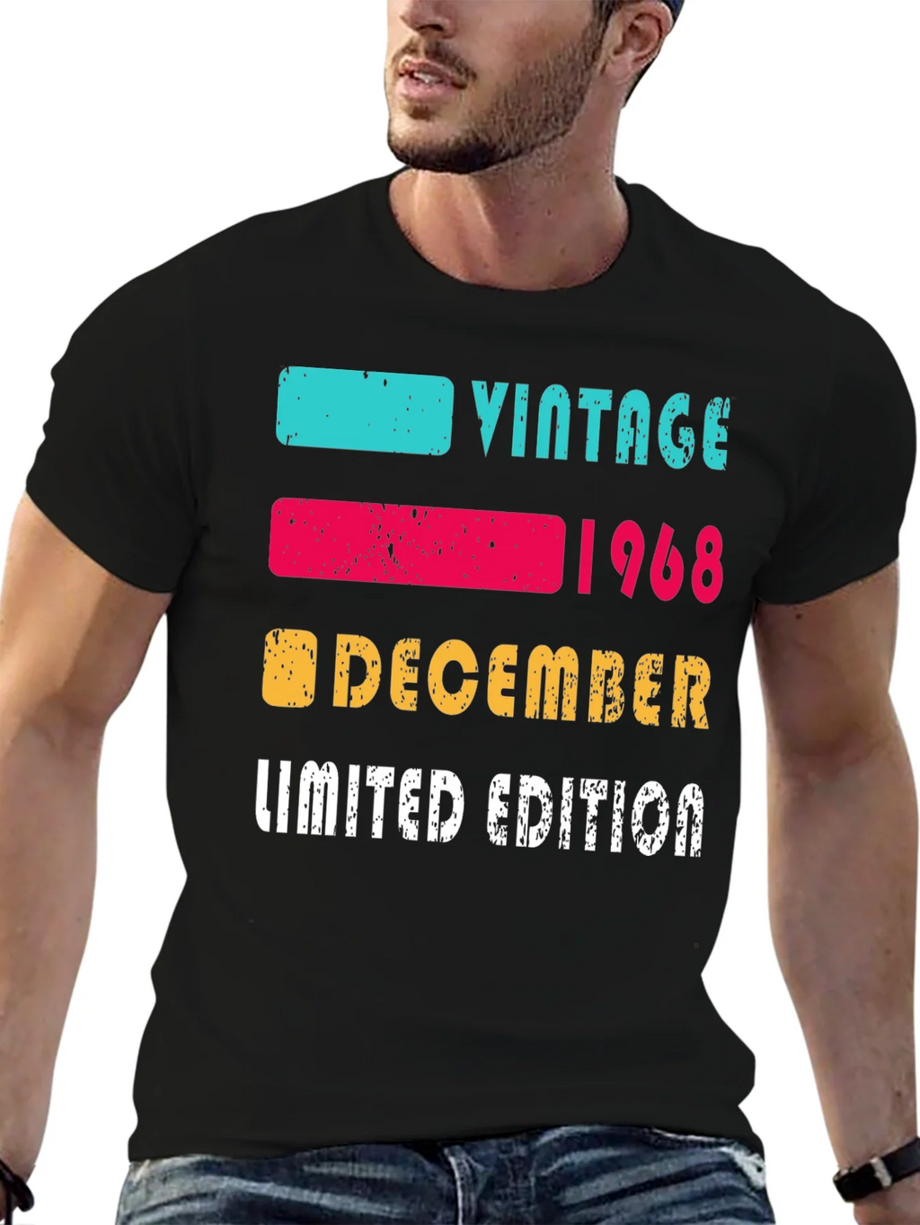 Vintage 1968 December Limited Edition T-Shirt product image 6