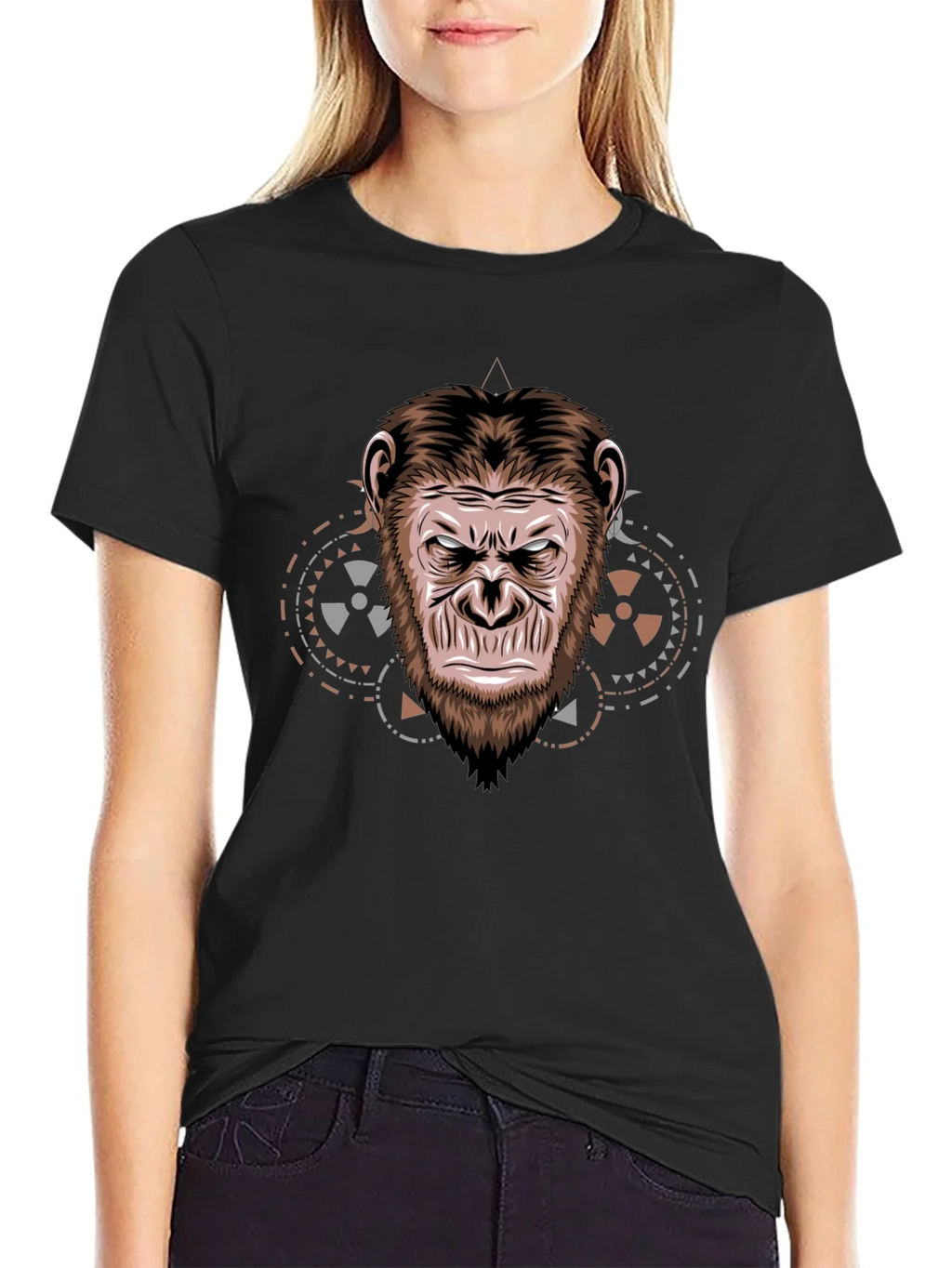 Ape Face Graphic T-Shirt - Cool Animal Design product image 2