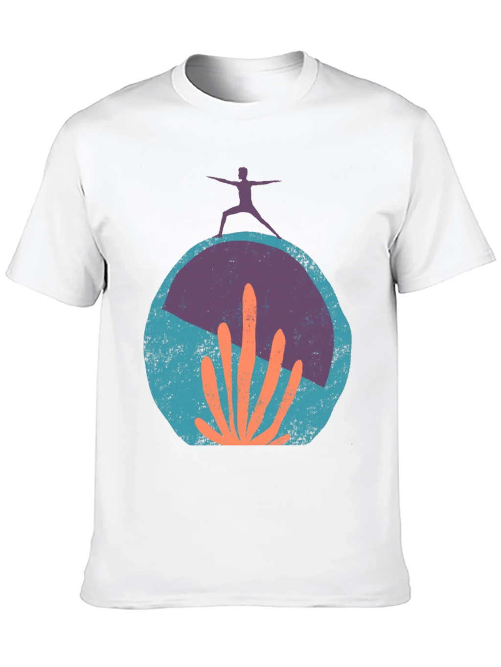 Yoga Cactus Graphic Tee - Black Cotton Blend product image 9