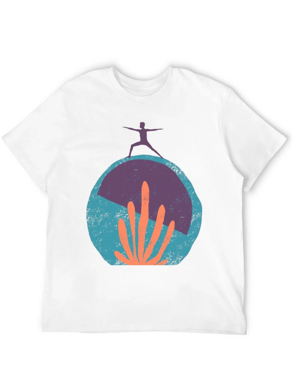 Yoga Cactus Graphic Tee - Black Cotton Blend product image 11