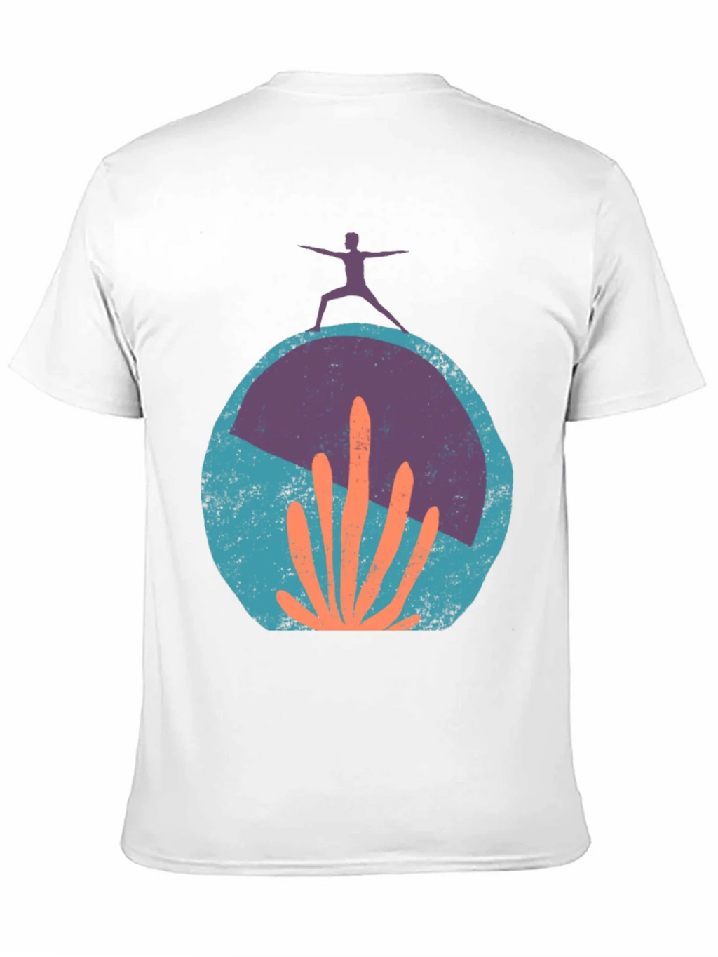 Yoga Cactus Graphic Tee - Black Cotton Blend product image 10