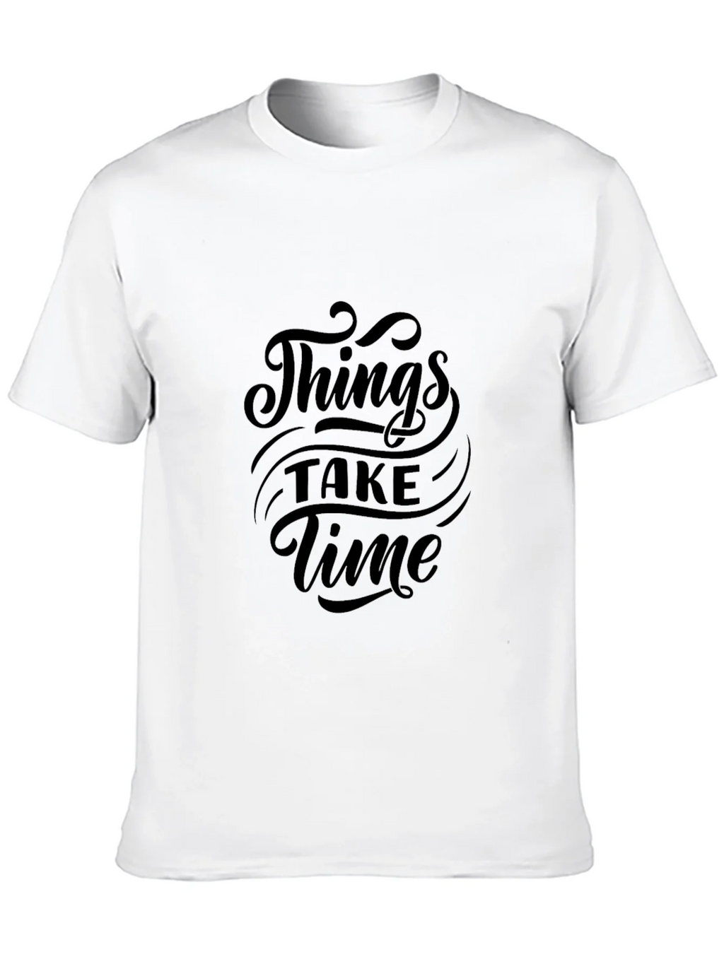 Things Take Time Black Graphic Tee product image 9
