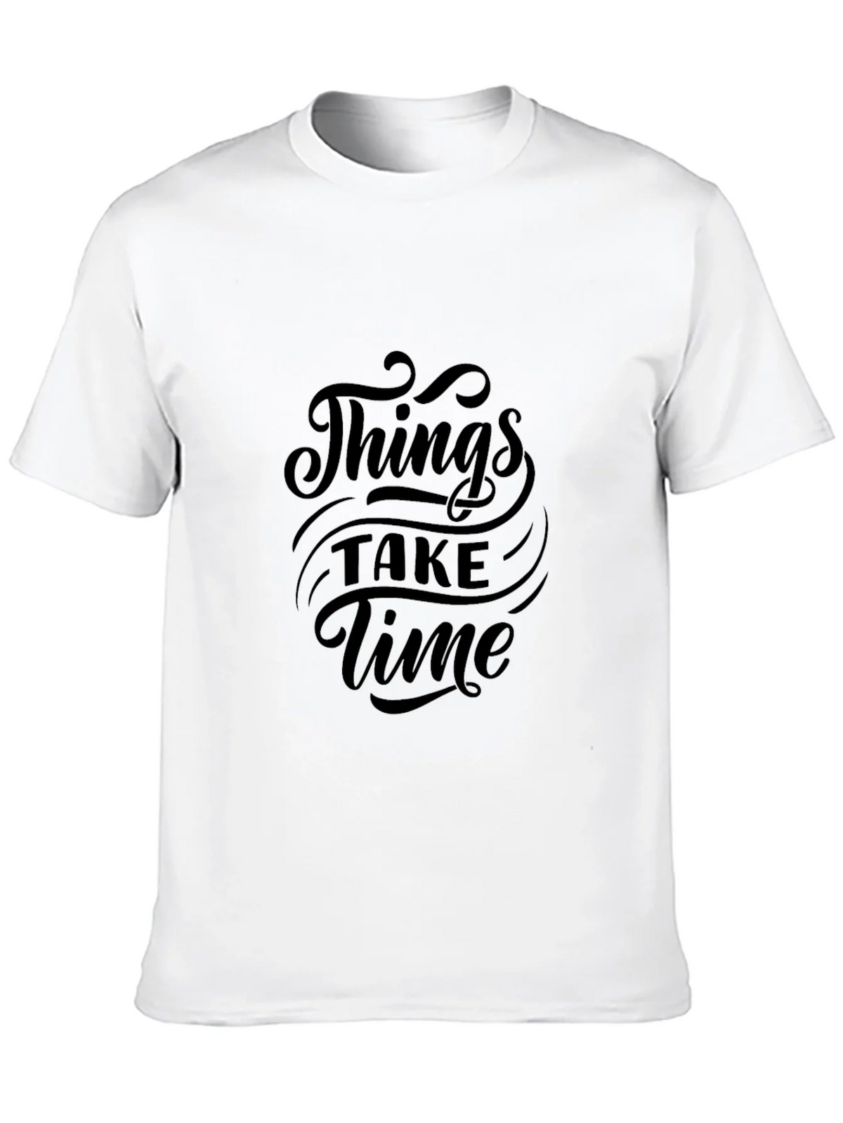 Things Take Time Black Graphic Tee product image 9