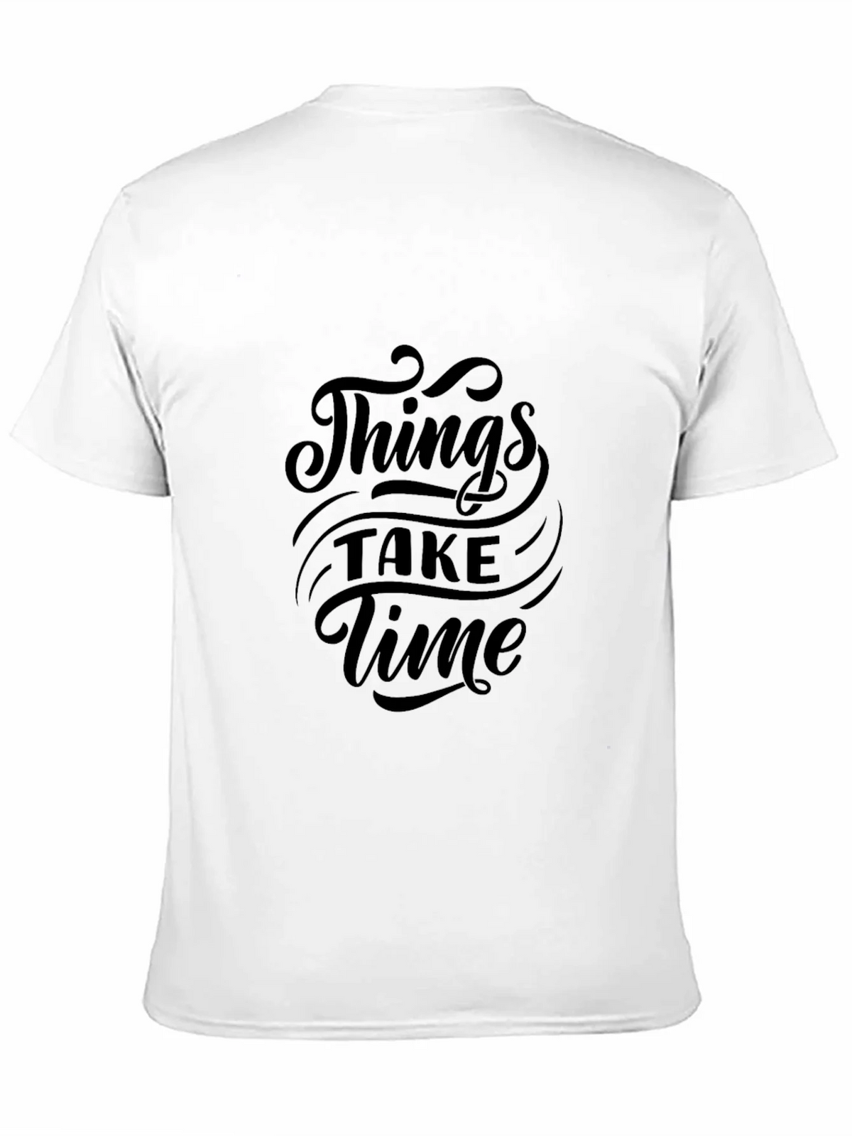 Things Take Time Black Graphic Tee product image 10