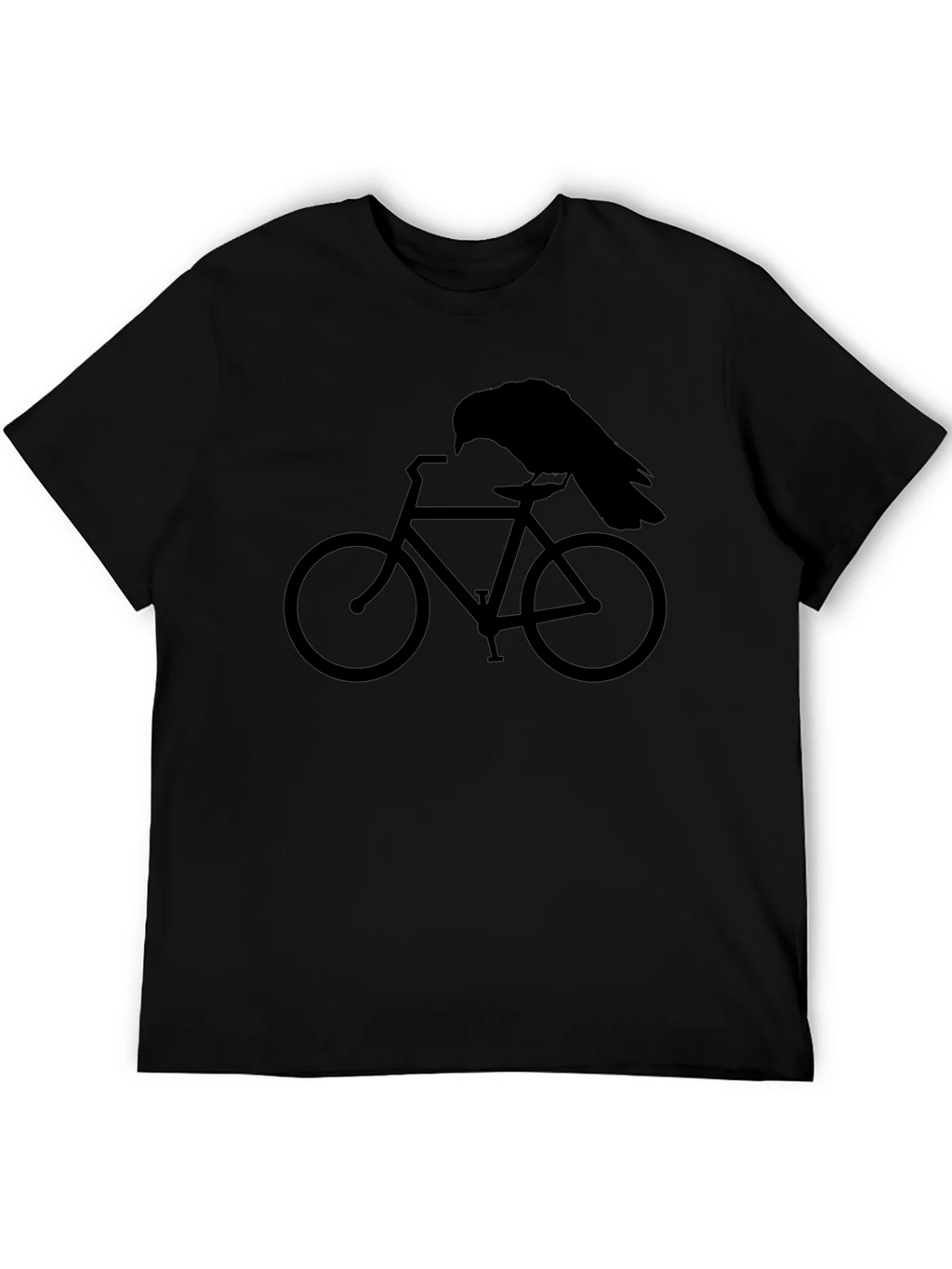 Raven on Bike Graphic Tee - Mens Black T-Shirt product image 2