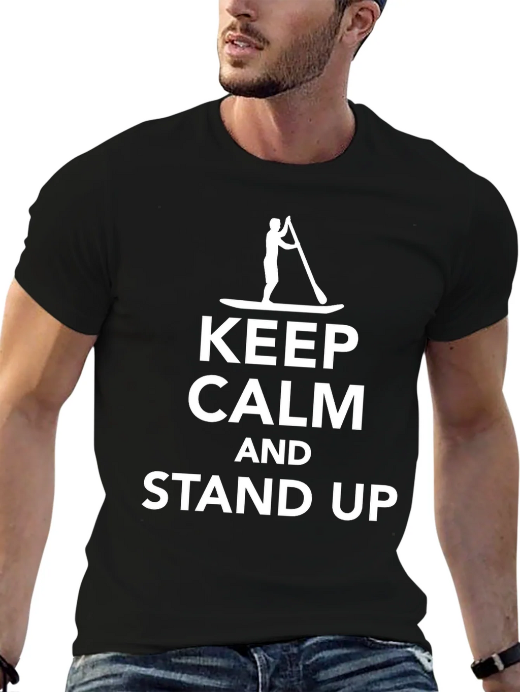 Keep Calm Stand Up Paddle Boarding T-Shirt product image 4
