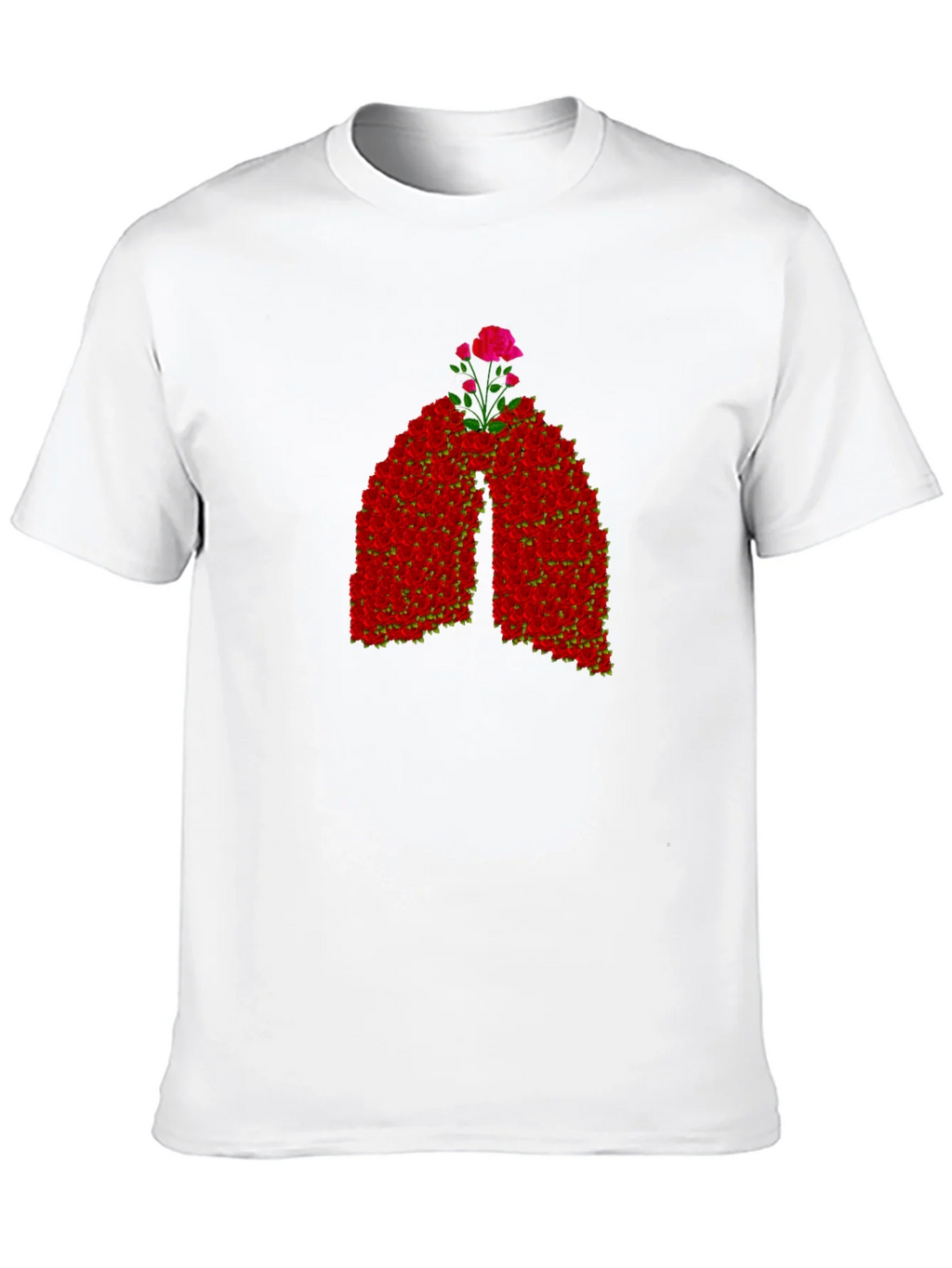 Floral Lungs Graphic Tee - Black product image 8