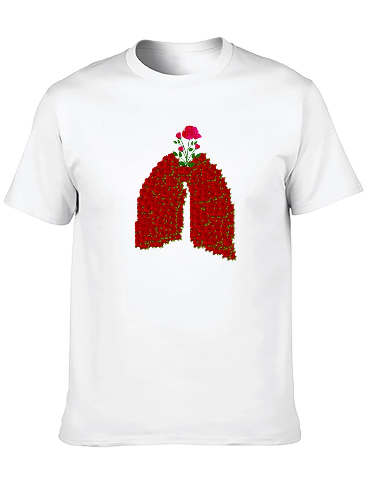 Floral Lungs Graphic Tee - Black product image 8