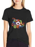 Soccer Fan T-Shirt - Black Graphic Tee product image 1