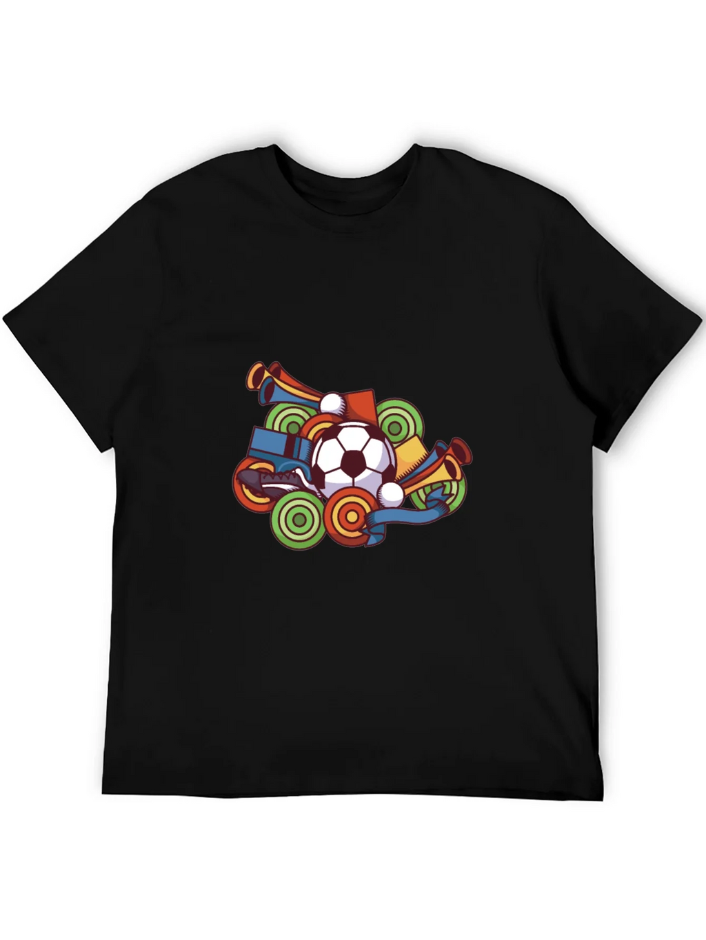 Soccer Fan T-Shirt - Black Graphic Tee product image 3