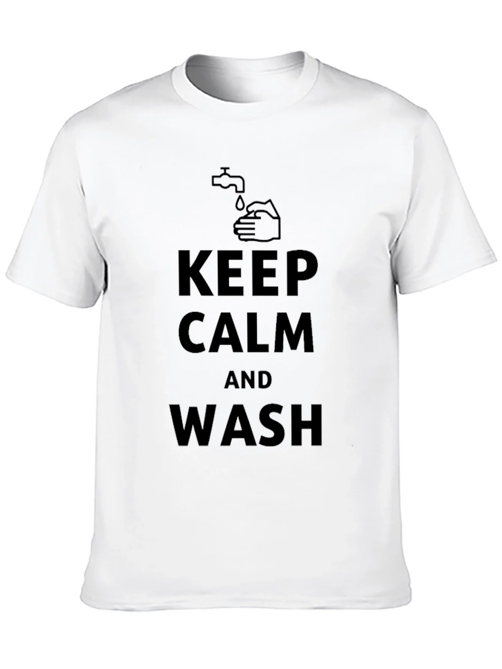 Keep Calm & Wash Black Cotton Tee product image 7