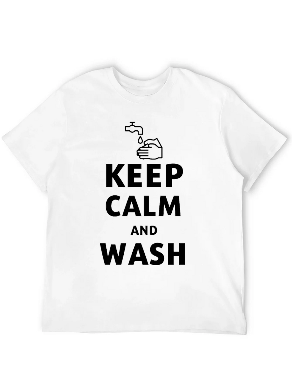 Keep Calm & Wash Black Cotton Tee product image 9
