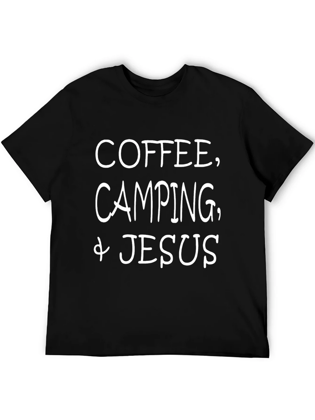 Coffee Camping & Jesus Black T-Shirt product image 5