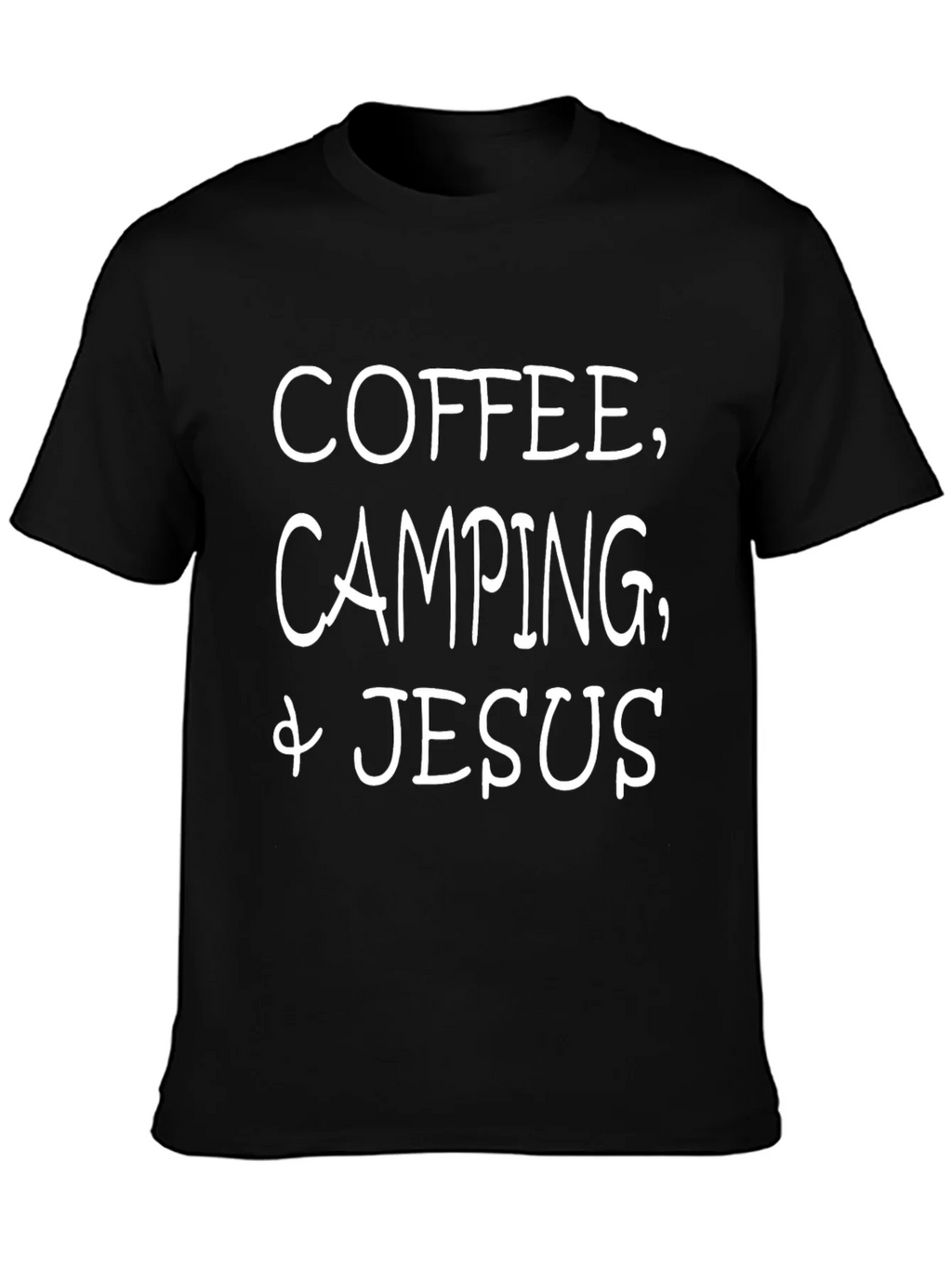 Coffee Camping & Jesus Black T-Shirt product image 3