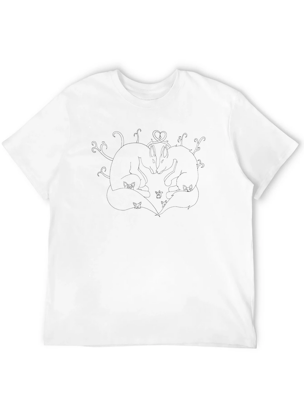 Black Love Foxes Graphic Tee product image 6