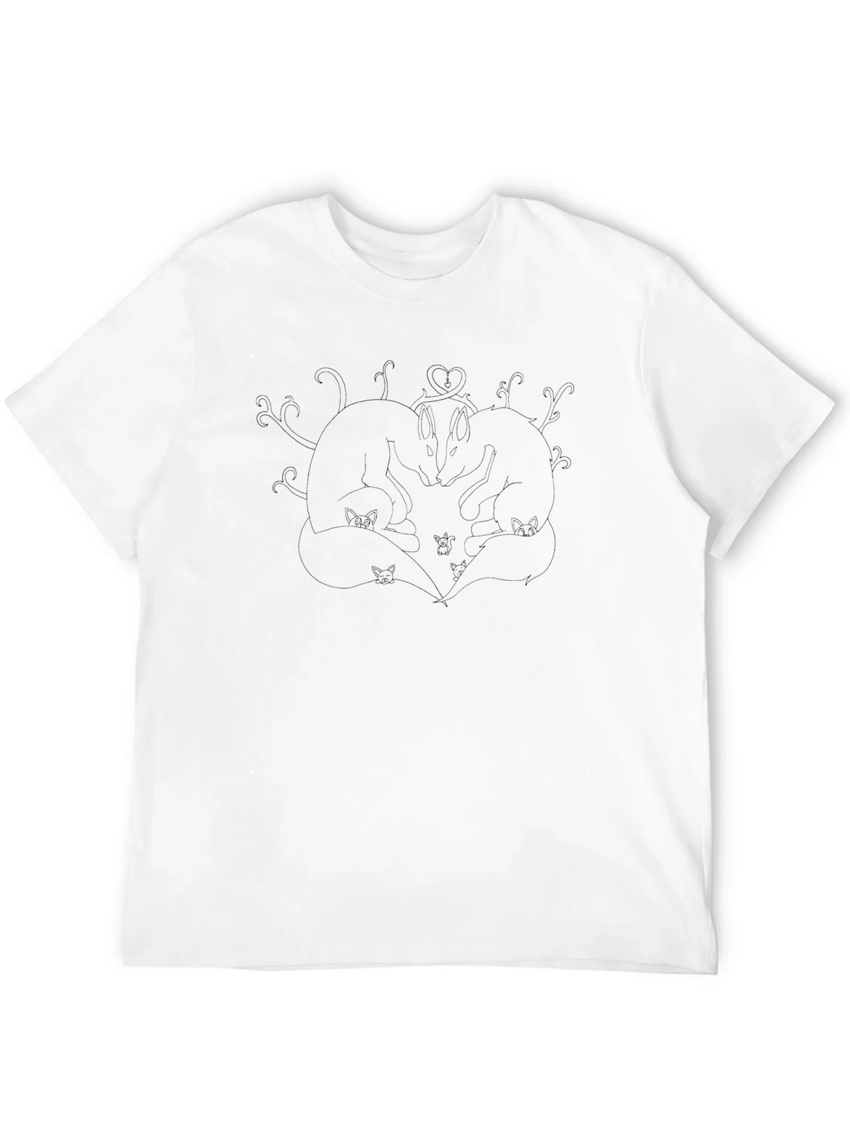 Black Love Foxes Graphic Tee product image 6