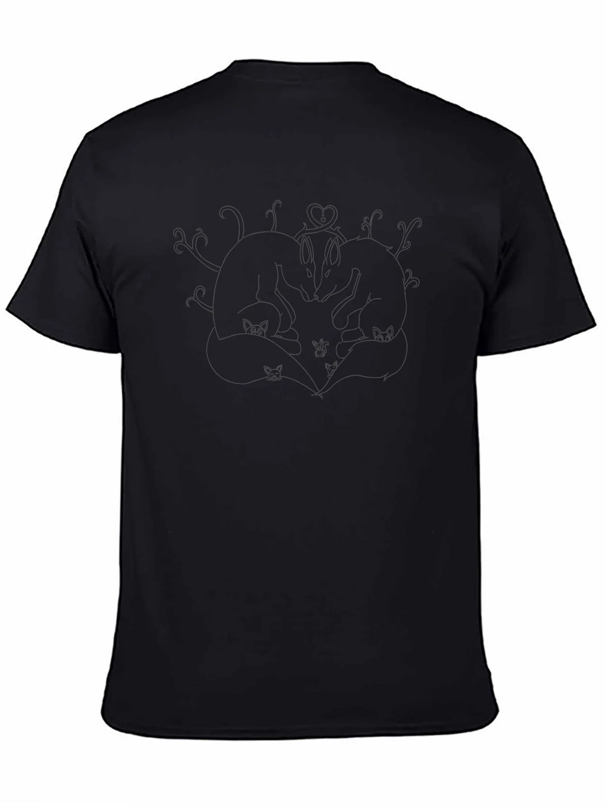 Black Love Foxes Graphic Tee product image 2