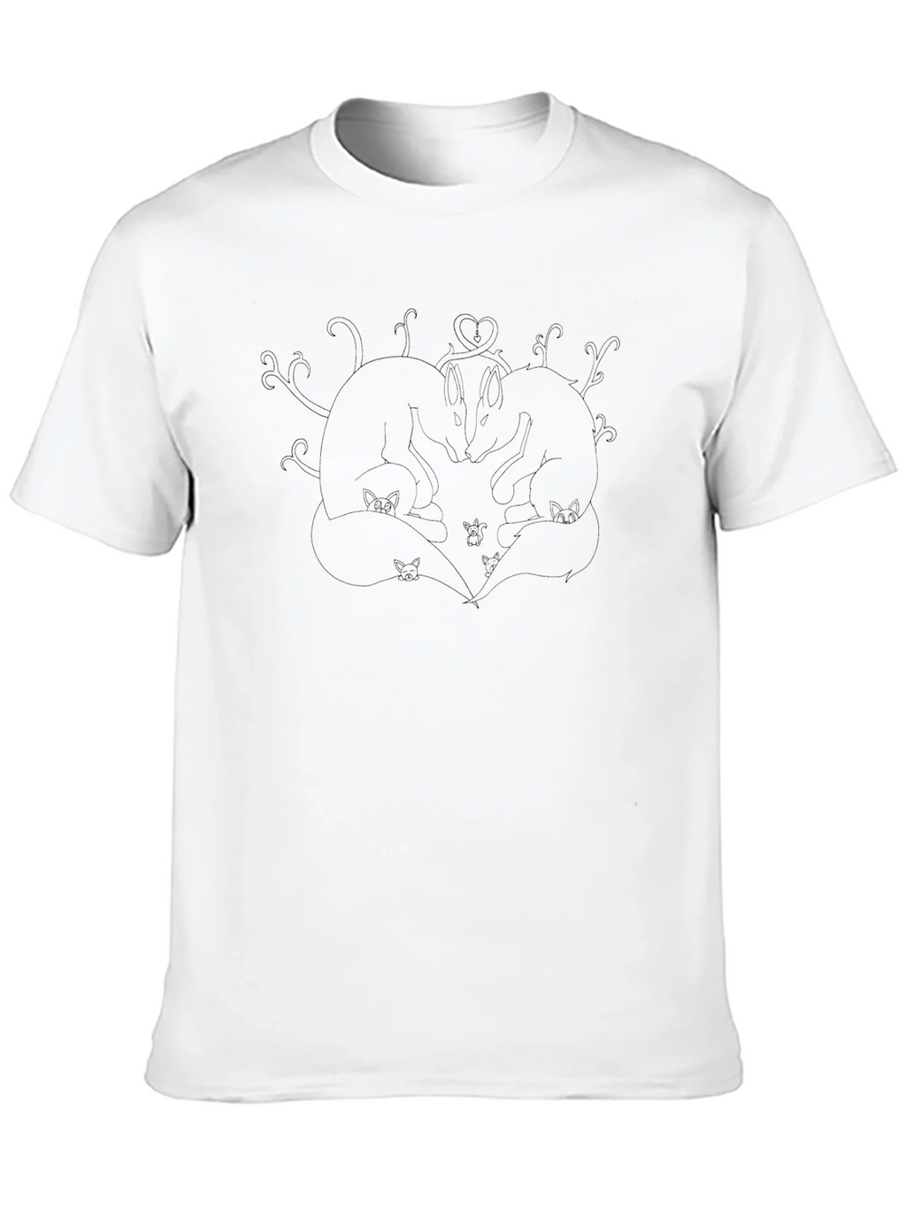 Black Love Foxes Graphic Tee product image 5