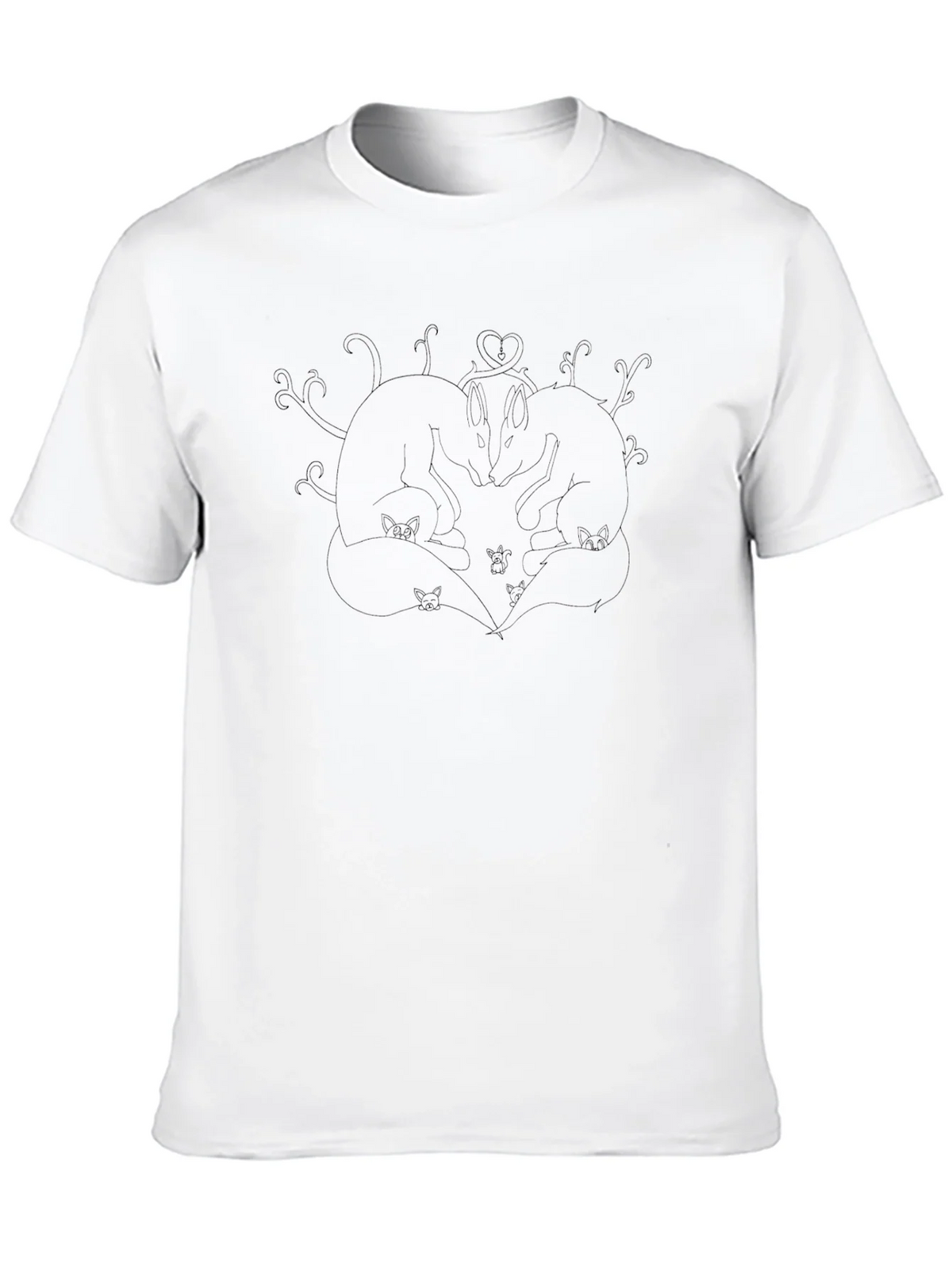 Black Love Foxes Graphic Tee product image 5