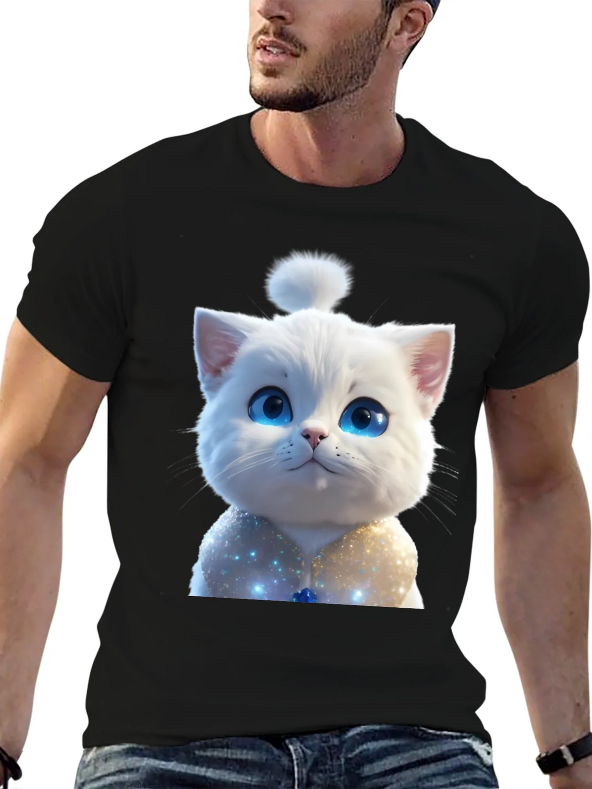 Cute Cat Graphic Tee - Soft & Stylish product image 6