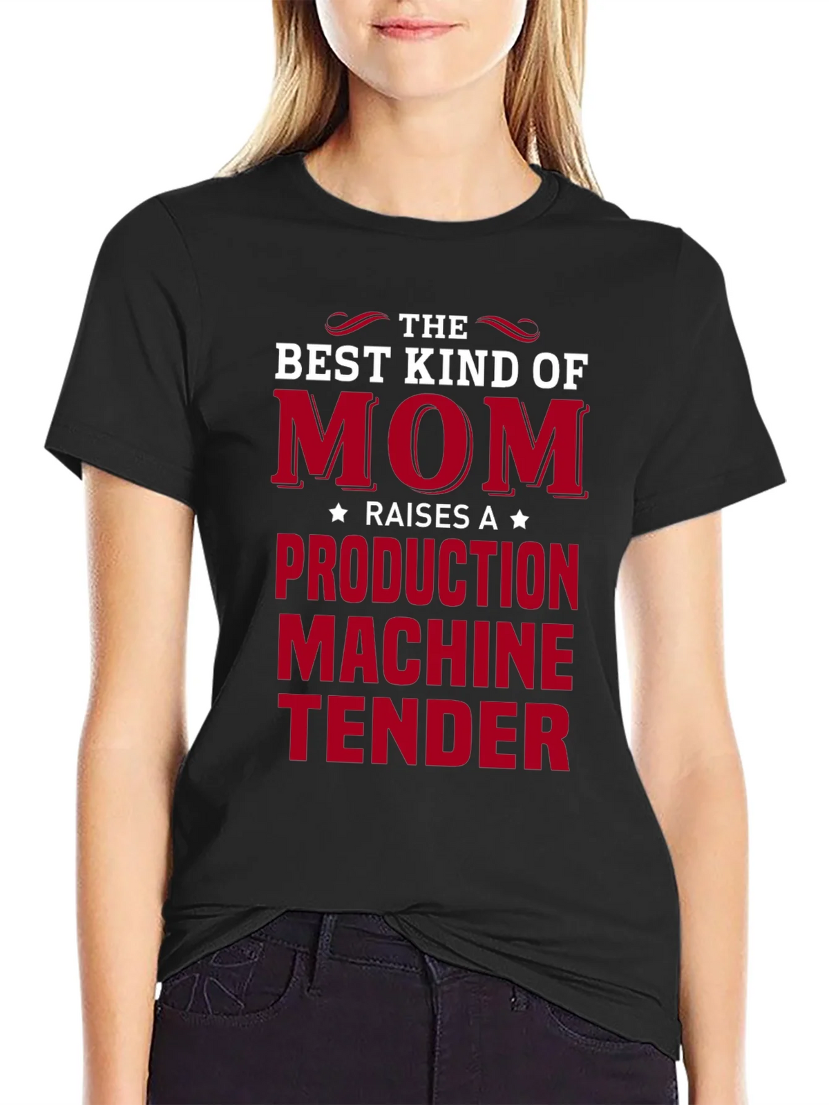 Mom Production Machine Tender T-Shirt product image 2