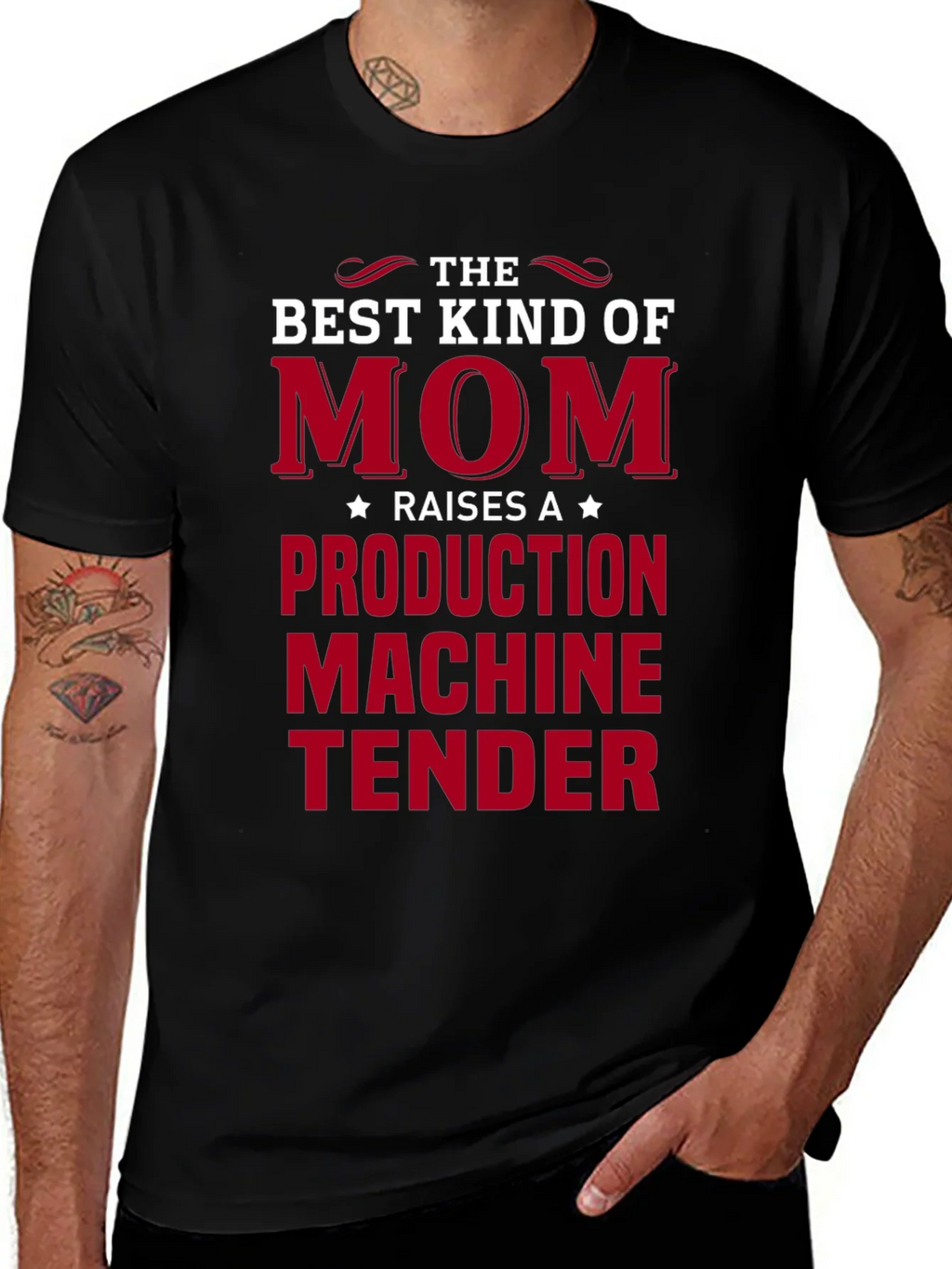 Mom Production Machine Tender T-Shirt product image 1