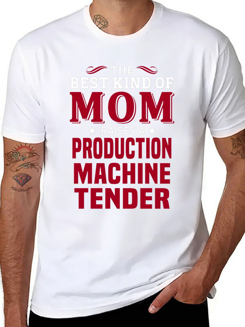 Mom Production Machine Tender T-Shirt product image 7