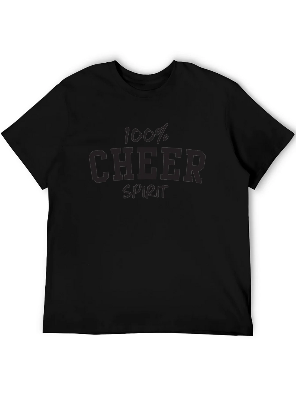 100% Cheer Spirit Graphic Tee - Black product image 5
