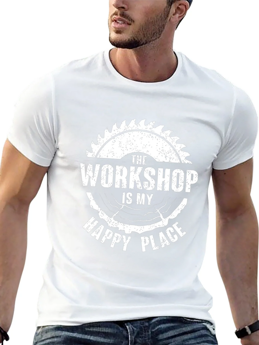Workshop Happy Place Black Graphic Tee product image 7