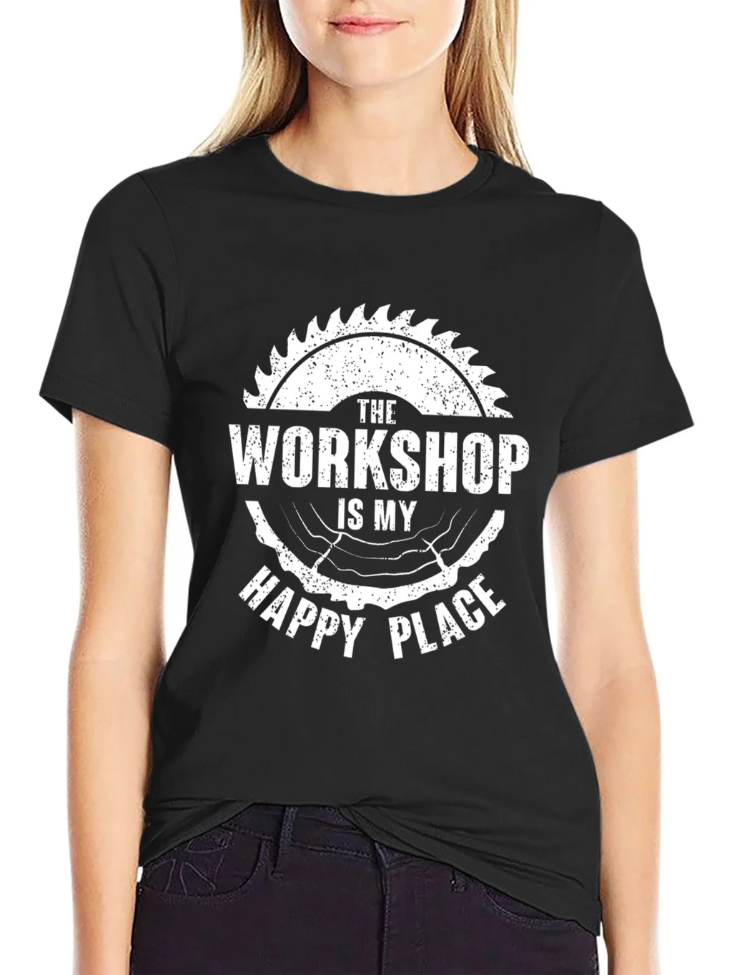 Workshop Happy Place Black Graphic Tee product image 1