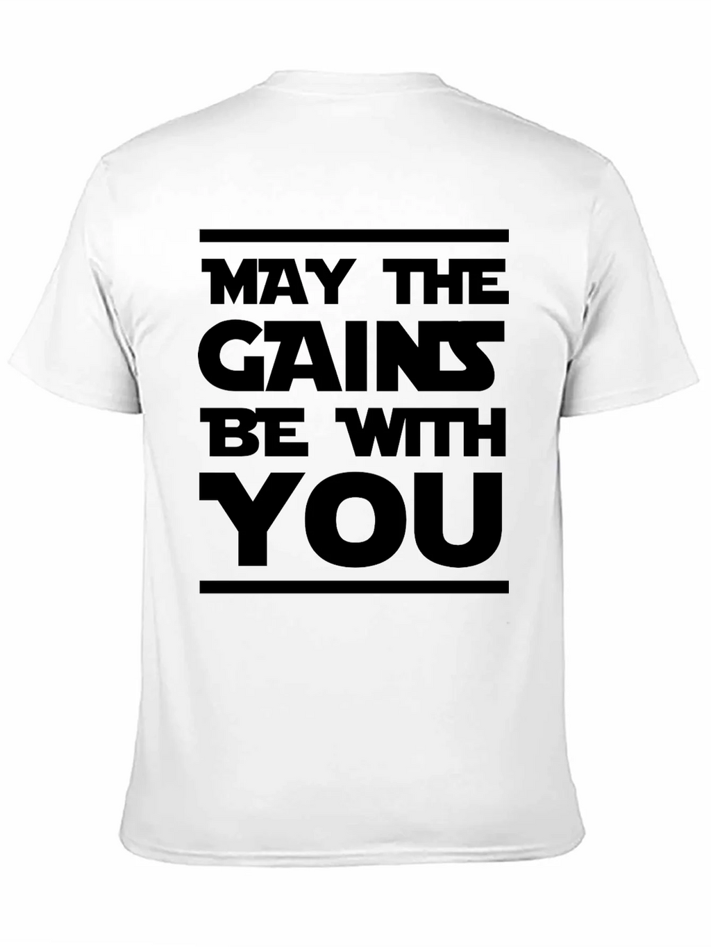 May the Gains Be With You - Black Graphic Tee product image 10