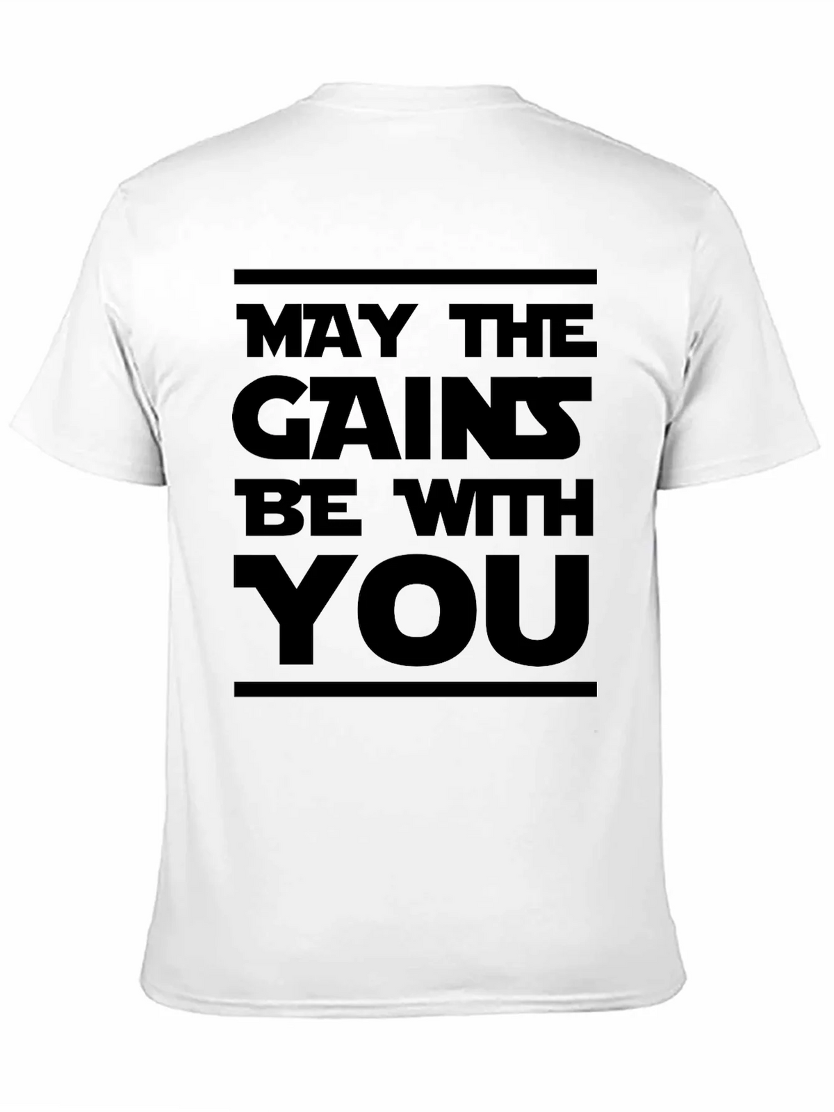 May the Gains Be With You - Black Graphic Tee product image 10