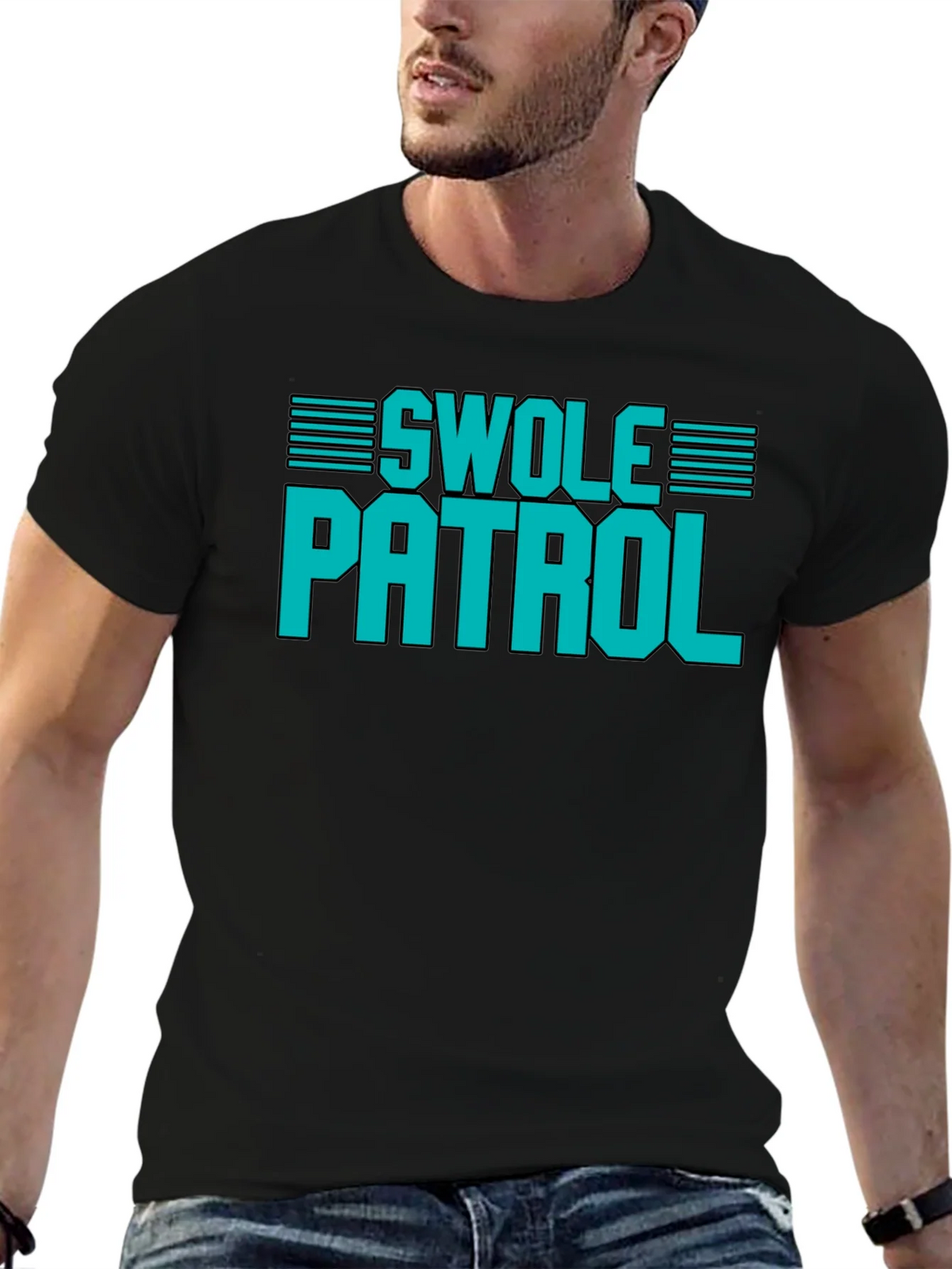 Swole Patrol Graphic T-Shirt - Gym & Fitness Apparel product image 4