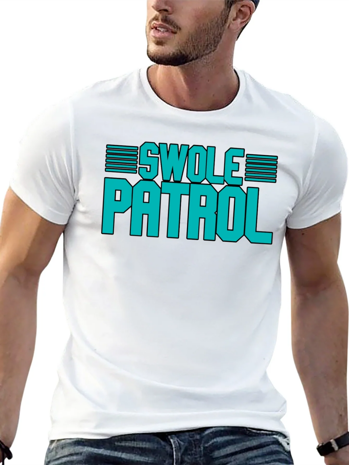 Swole Patrol Graphic T-Shirt - Gym & Fitness Apparel product image 7