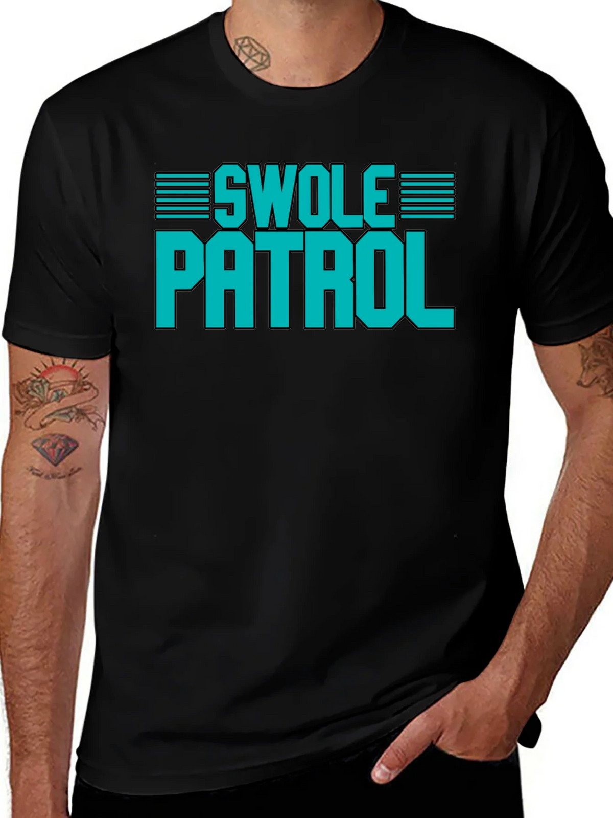 Swole Patrol Graphic T-Shirt - Gym & Fitness Apparel product image 1