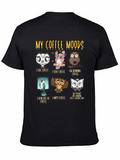 Coffee Moods Owl T-Shirt - Funny Lover Tee product image 1