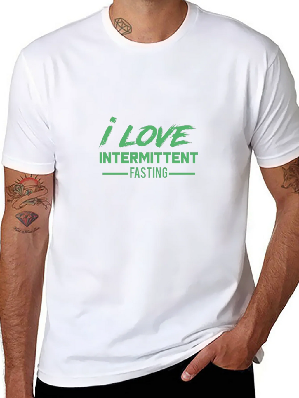 I Love Intermittent Fasting Black T-Shirt product image 6