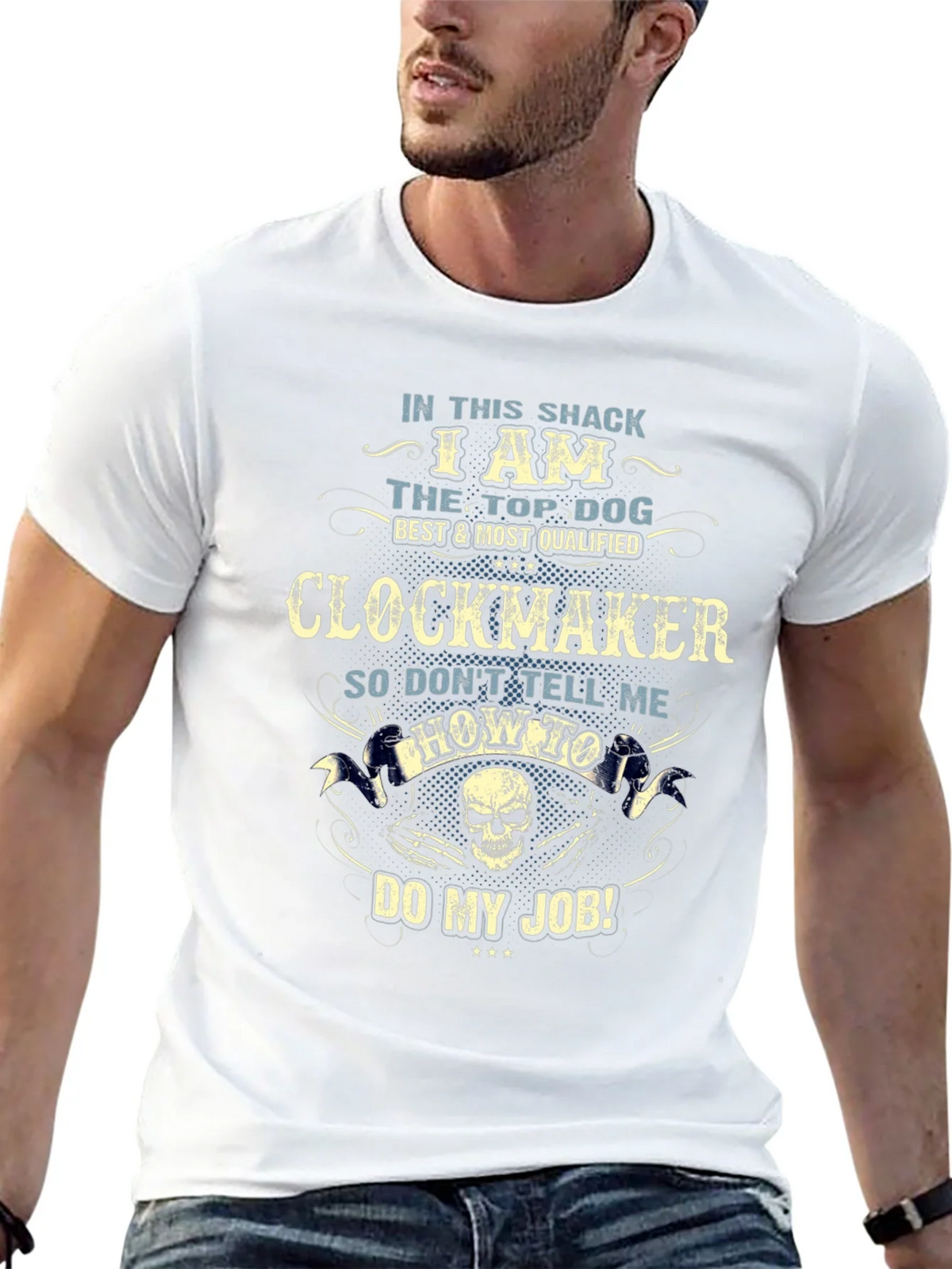 Clockmaker T-Shirt - In This Shack I Am The Top Dog product image 3