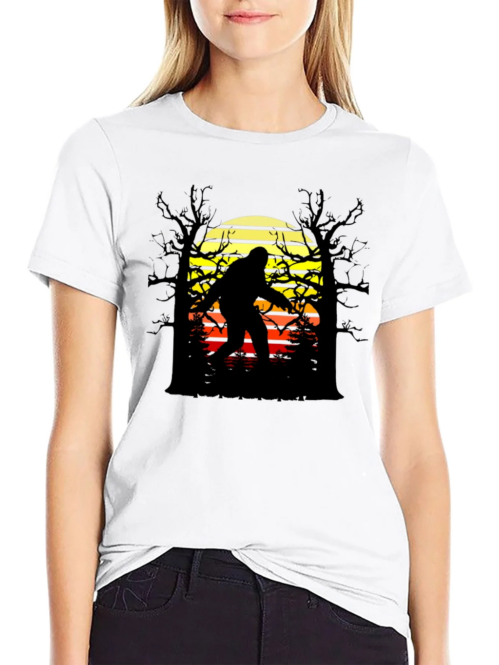Bigfoot Sunset Graphic Tee - Black product image 7