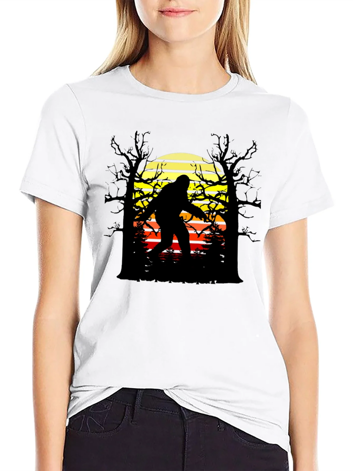 Bigfoot Sunset Graphic Tee - Black product image 7