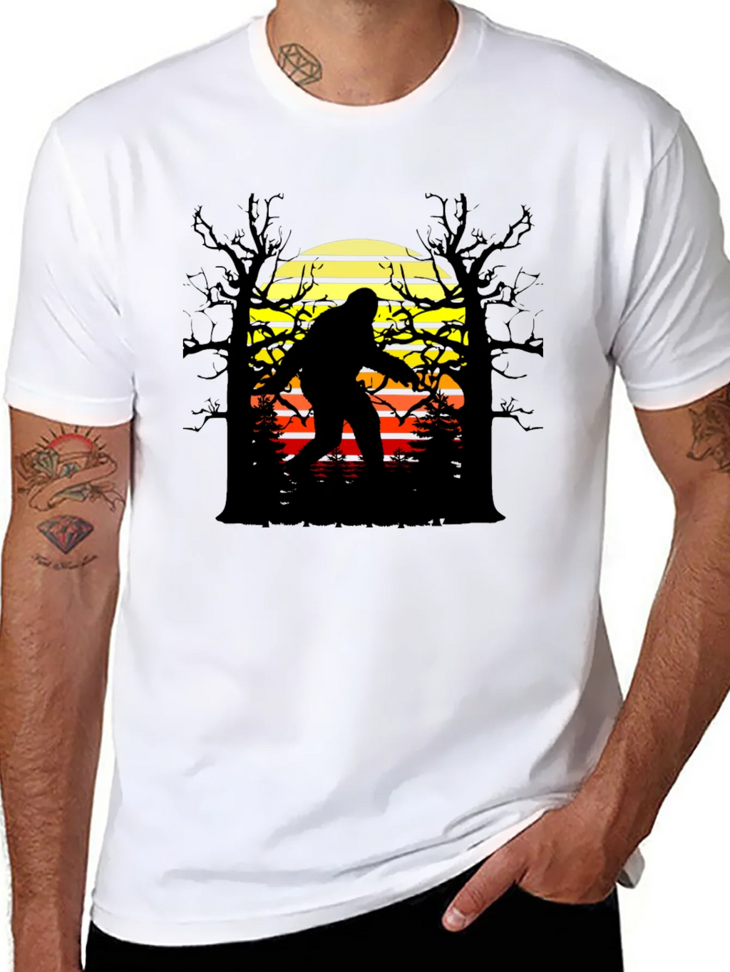 Bigfoot Sunset Graphic Tee - Black product image 6