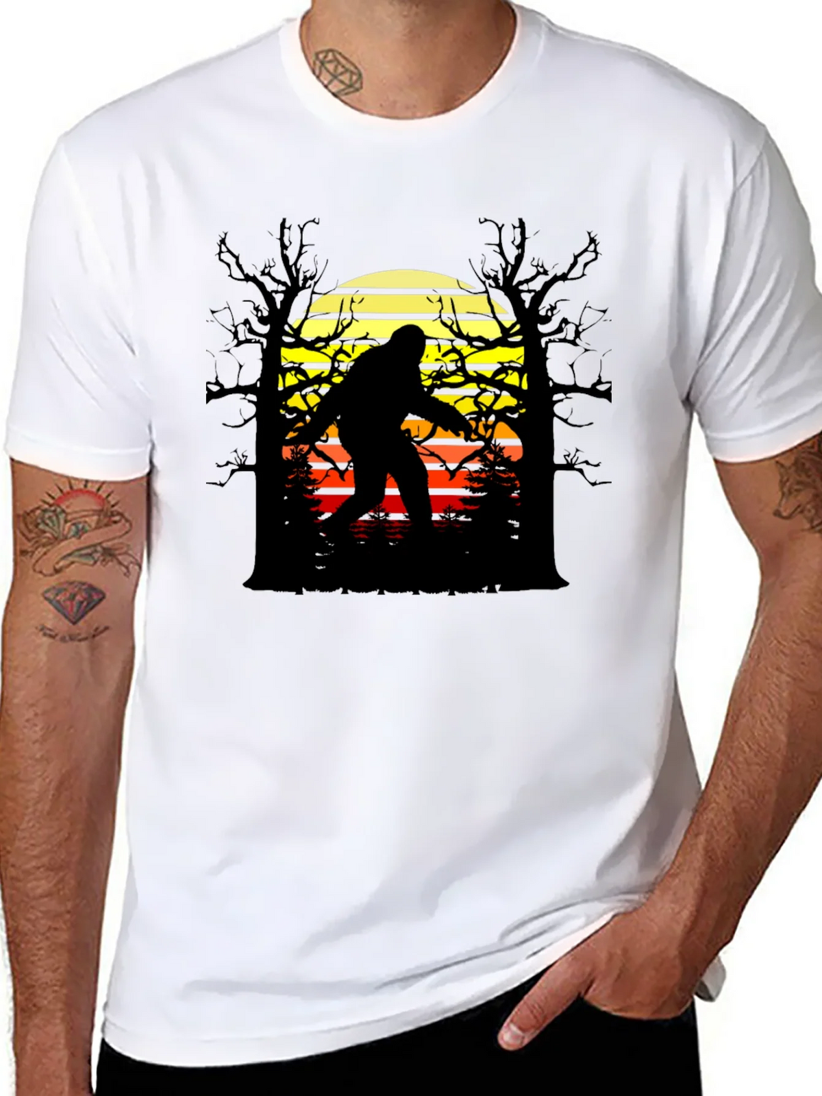 Bigfoot Sunset Graphic Tee - Black product image 6